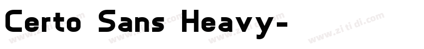 Certo Sans Heavy字体转换